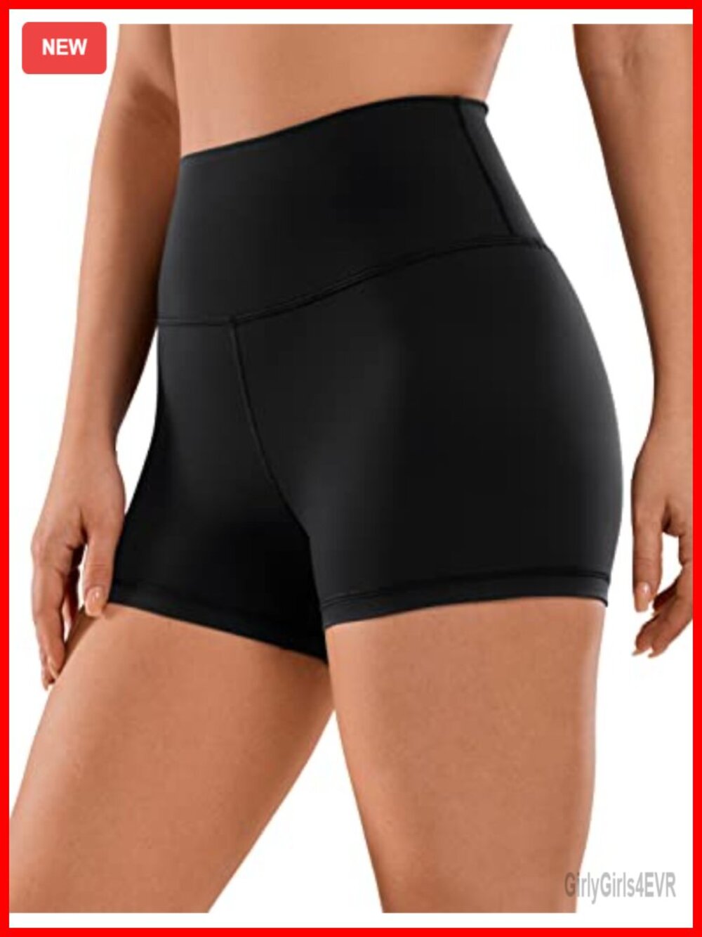 CRZ YOGA Naked Feeling Biker Shorts 3" High Rise Compression Yoga Pilates